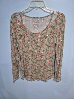 Westport Women's Medium Floral Long Sleeve Top
